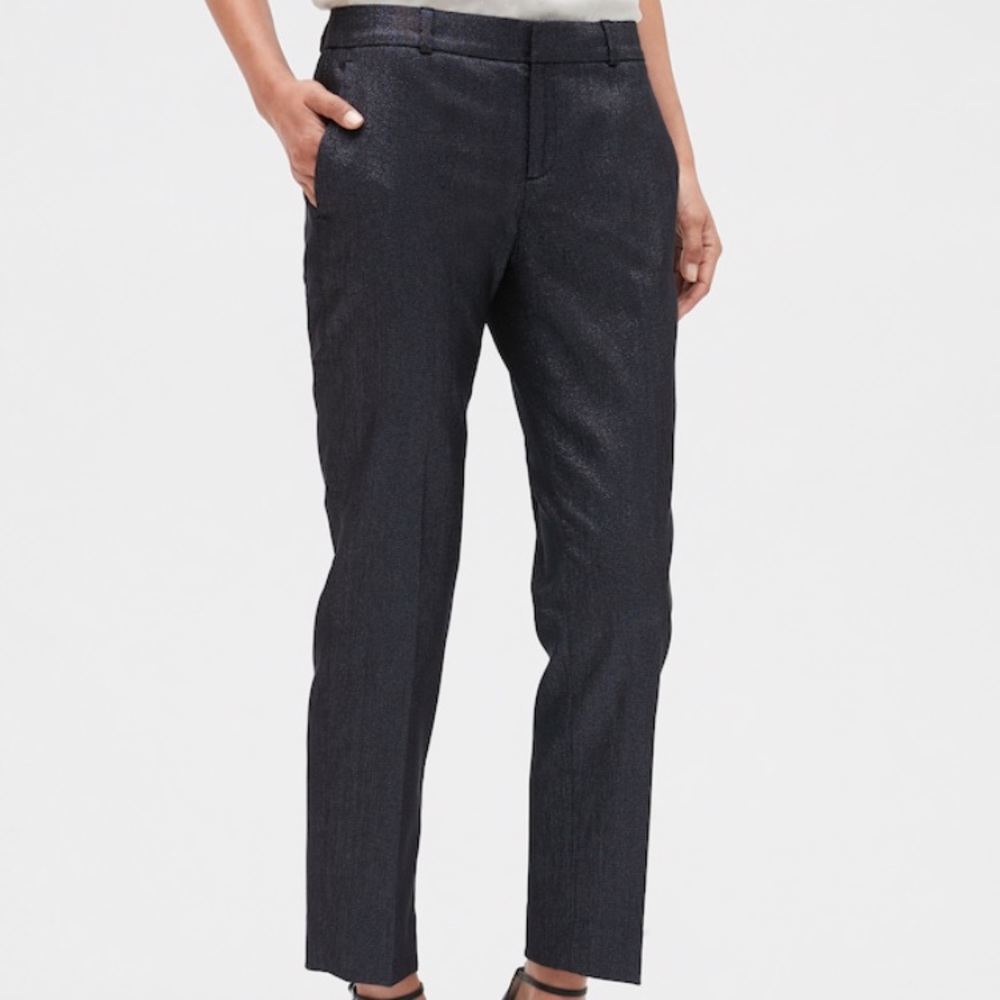 BANANA REPUBLIC FACTORY Shiny Dark Grey Pants